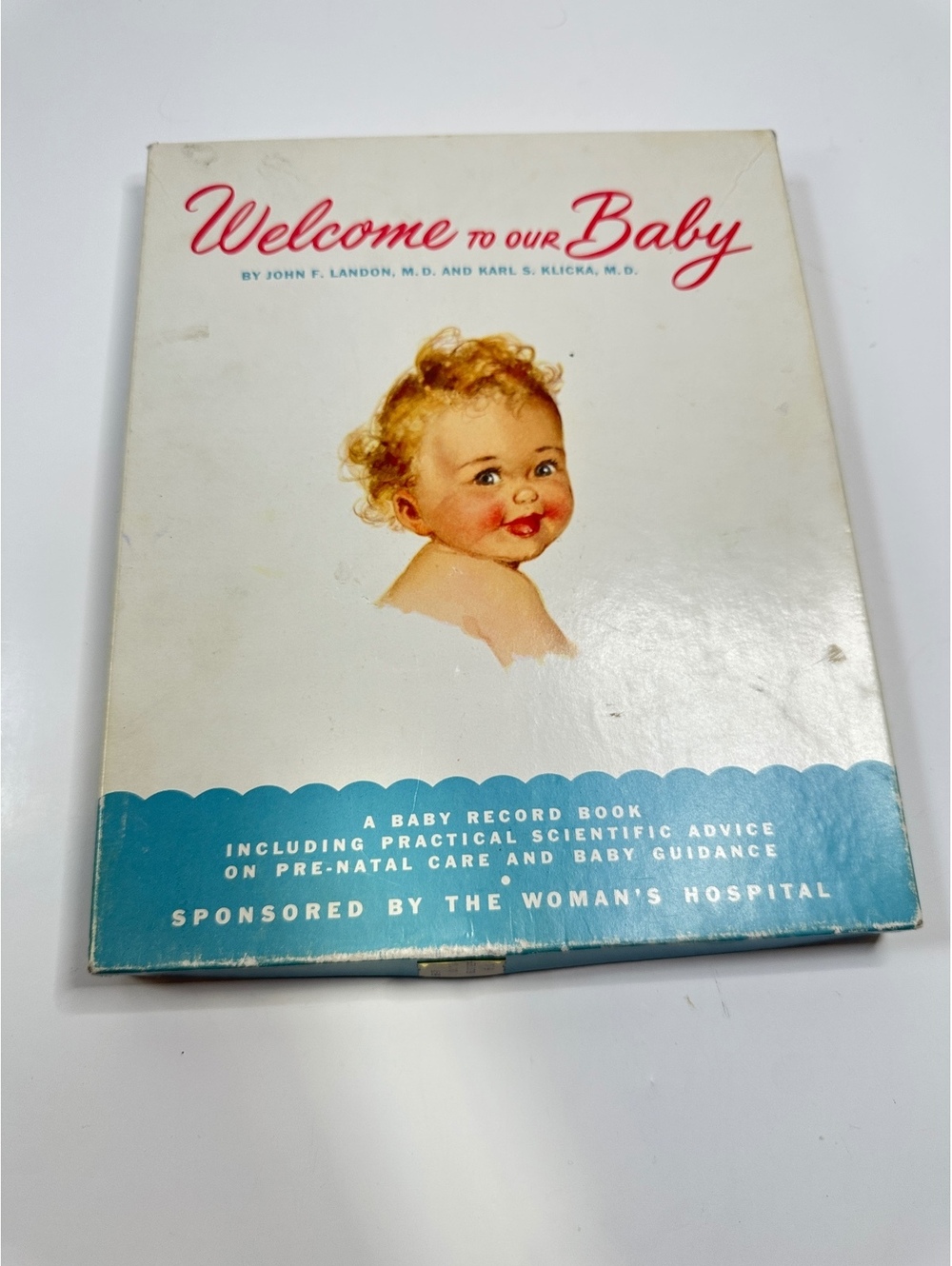 VTG Welcome To Our Baby Record Book Landon Klicka Woman’s Hospital